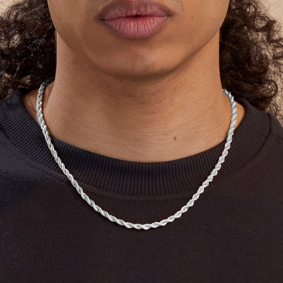 4mm Rope Chain Necklace