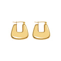 Square Crush Gold Plated Earrings