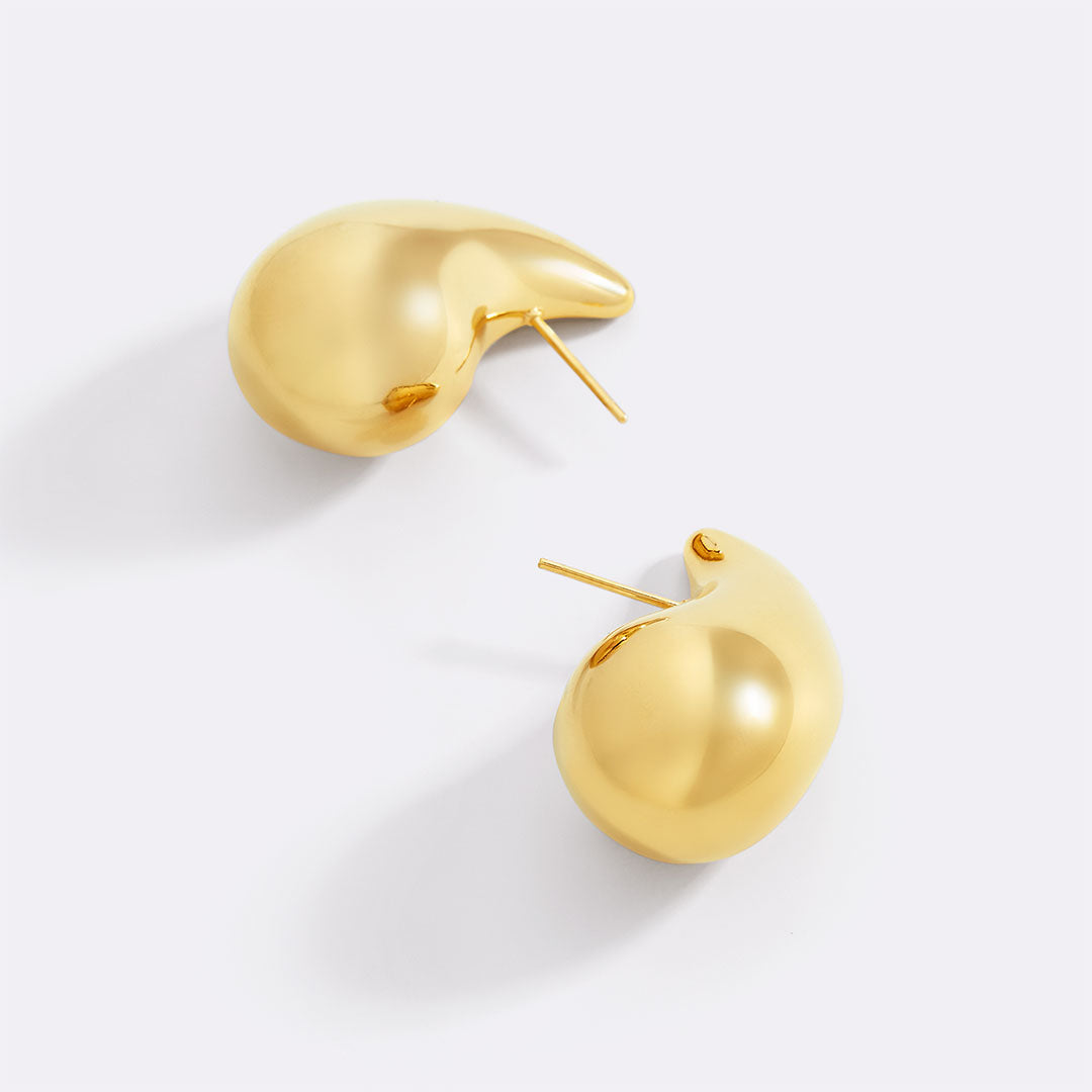 Sculptural Raindrop Earrings